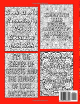 School Counselor Coloring Book: A Hilarious & Funny Appreciation Gift for School Counselors WoodArtSupply