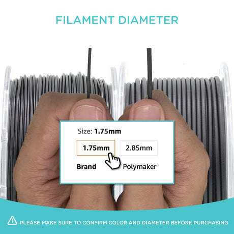 Polymaker PC Filament 1.75mm, Clear Polycarbonate Filament 1.75mm 1kg Cardboard Spool - PolyLite Transparent PC Filament, Strong & Tough & Heat Resistant 1.75mm 3D Printer Polycarbonate Filament POLYMAKER