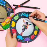 Arrtx Acrylic Paint Markers 64 Colors, Dual Tip Acrylic Paint Pens with Fine Tip and Brush Tip, Art Supplies for Rock Painting, Wood, Ceramic, Fabric, Glass, Card Making, DIY Crafts Arrtx