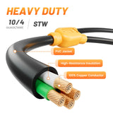 MECMO 30 Amp Dryer Y Splitter to RV/EV, NEMA 14-30P to 14-50R / 14-30R Splitter Power Cord Adapter, Dryer 4-Prong 30 AMP Y Adapter Cable for EV RV Car Charging at Dryer Outlet 250V, STW 10 AWG, 2ft MECMO