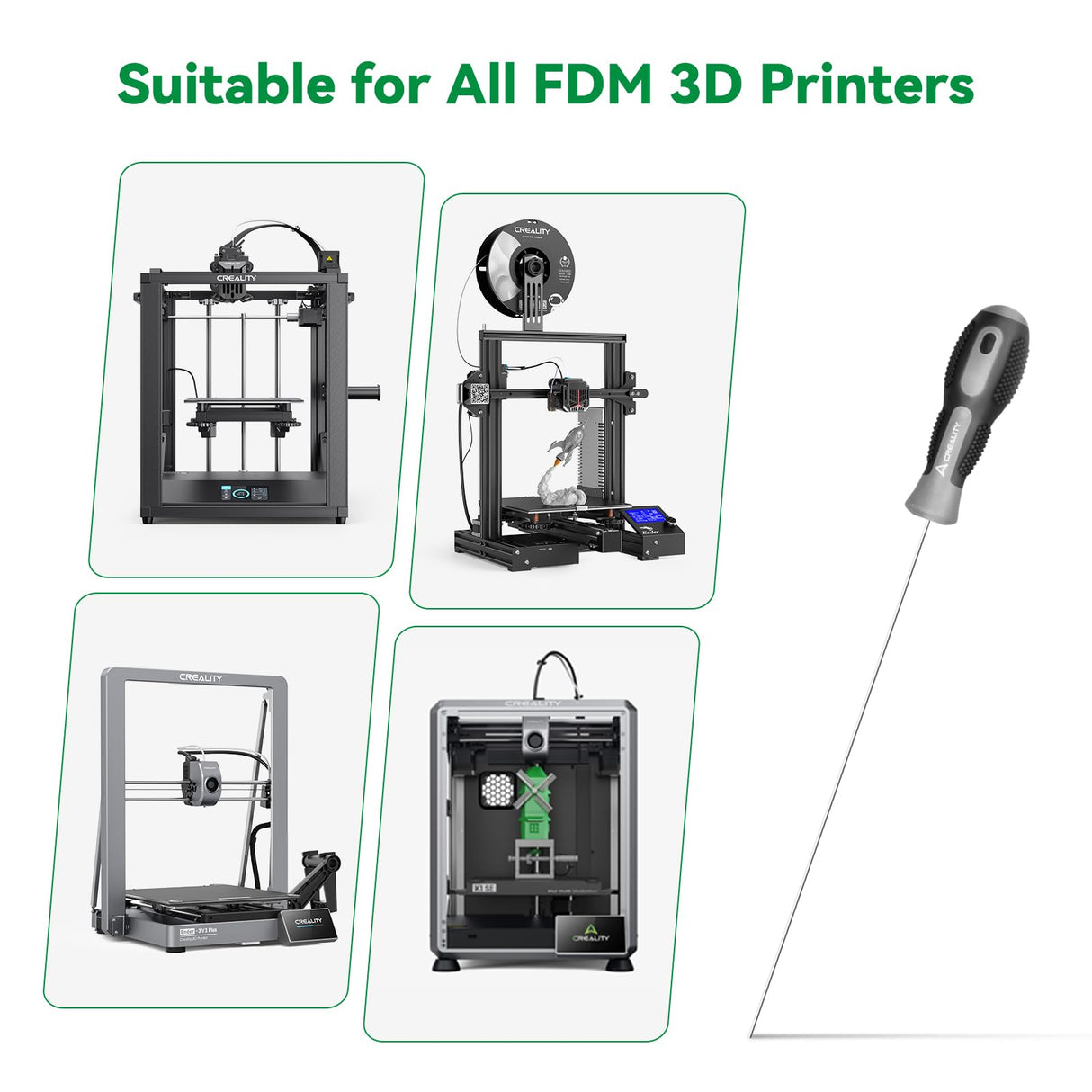 Creality Clog Poke,3D Printer Nozzle Cleaning Kit,Φ1.5mm L210mm Prolong Throat Piercing Needle 3D Printing Tool for 1.75mm Nozzles,Clean Hotend Without Disassembly Creality