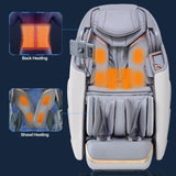 Alfine A710 Pro 4D Massage Chair iRest System, Full Body Zero Gravity Recliner with SL Track, 20 Modes, Yoga Stretching, Health Detection, APP & AI Voice Control and Auto Extendable Footrest (Beige) Alfine