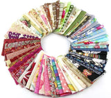 50pcs 1010cm Fabric Patchwork Craft Material Batiks Mixed Squares Bundle RayLineDo