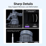 RESIONE Upgraded Water Washable 3D Printer Resin, Excellent Toughness High Precision Crack-Resistant Resin for 3D Printer,Low Deformation Resin, 1KG, Flame Orange RI RESIONE