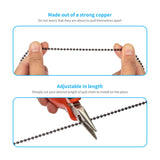 Ceiling Fan Pull Chain , Including 4Pcs Beaded Ball Fan Pull Chain Pendant, Extra 8Pcs Pull Loop Connectors, 2Pcs 36 inches Fan Pull Chain Extension. (Oil Rubbed Bronze) LDCREEE