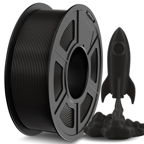 JAYO High Speed PLA Filament 1.75mm, PLA 3D Printer Filament for Fast Printing up to 600mm/s, High Flowable PLA Filament Dimensional Accuracy +/- 0.02mm, 1.1KG Spool(2.42 LBS), Black JAYO
