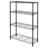 Homeiju 4 Tier Shelving Unit,Heavy-Duty Height Adjustable Storage Rack 1300 LBS Capacity with Adjustable Feet ,Metal Storage Shelves Wire Shelf for Kitchen Garage Laundry ,13.77"D x 35.43"W x 54.33"H Homeiju