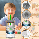 Vodolo Electric Paint Brush Cleaner Machine,Easy Premium paintbrush Cleaner Professional Automatic Spinning Water Color Brush Cleaning Tool Cleanser Machine,Painting Artist Accessories Vodolo
