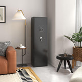 AOBABO 8-Rifle Gun Safe with Quick Access Keypad Lock, Security Cabinet Long Safes Gun Cabinet for Shotguns with Pistol Pocket Aobabo
