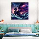 Axquilon Dragon Diamond Art Painting Kits for Adults-Round Full Drill Dragon Diamond Painting Kits for Beginners-DIY 5D Diamond Gem Art Kits for Adults for Gift Home Wall 14x14in Axquilon