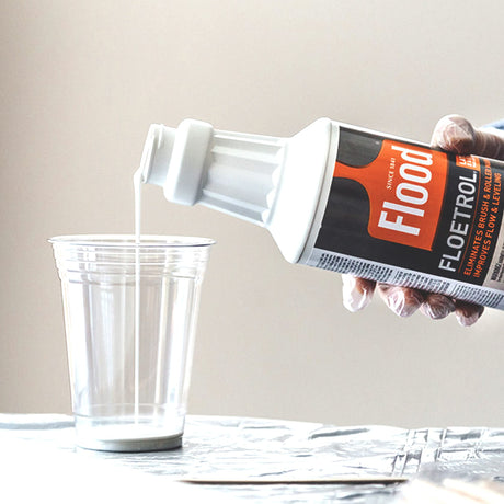 Floetrol For Acrylic Paint Pouring Kit, Flotrol Acrylic Pour Medium Additive, 16 Acrylic Pouring Paints, 20 Pixiss Wood Mixing Sticks GrandProducts Art Bundles