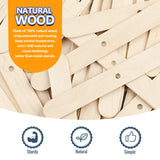 DINGPAI 100pcs Wooden Candle Wick Holders, Candle Wick Centering Devices for Candle Making, Candle Wick Bars, Wick Clips for Canld Centering Tool DINGPAI