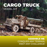 UGEARS Cargo Truck 3D Wooden Puzzles for Adults - Hobbies for Men to Build - Car Adult Building Model Kits for Teens - Rompecabezas 3D para Adultos UGEARS