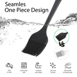 Black Silicone Basting Brush for Cooking Heat Resistant Pastry Brush for Kitchen BBQ Baking Oil and Egg Wash Durable One Piece Design BPA Free Dishwasher Safe oleaf