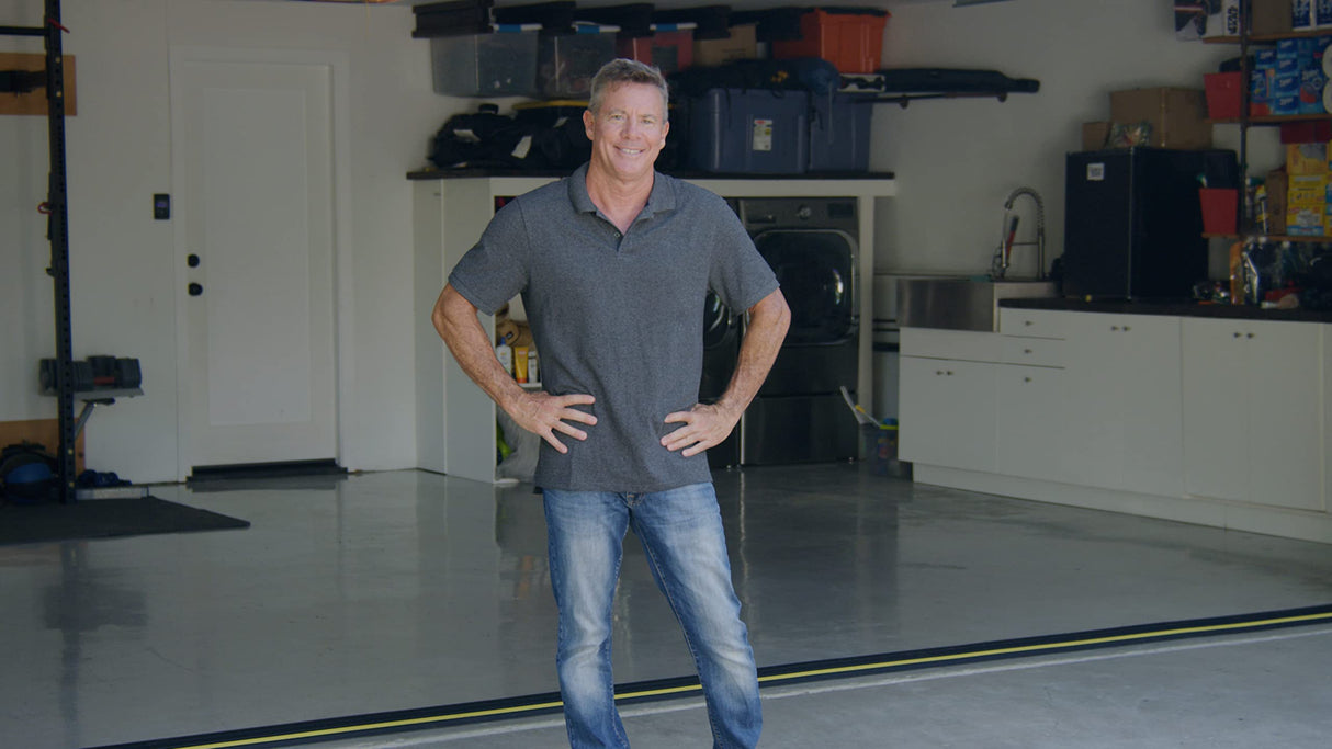 ½” High Garage Door Threshold Seal Kit 10’3” Length | Flexible PVC | Complete Kit Includes Adhesive | GaraDry GARADRY