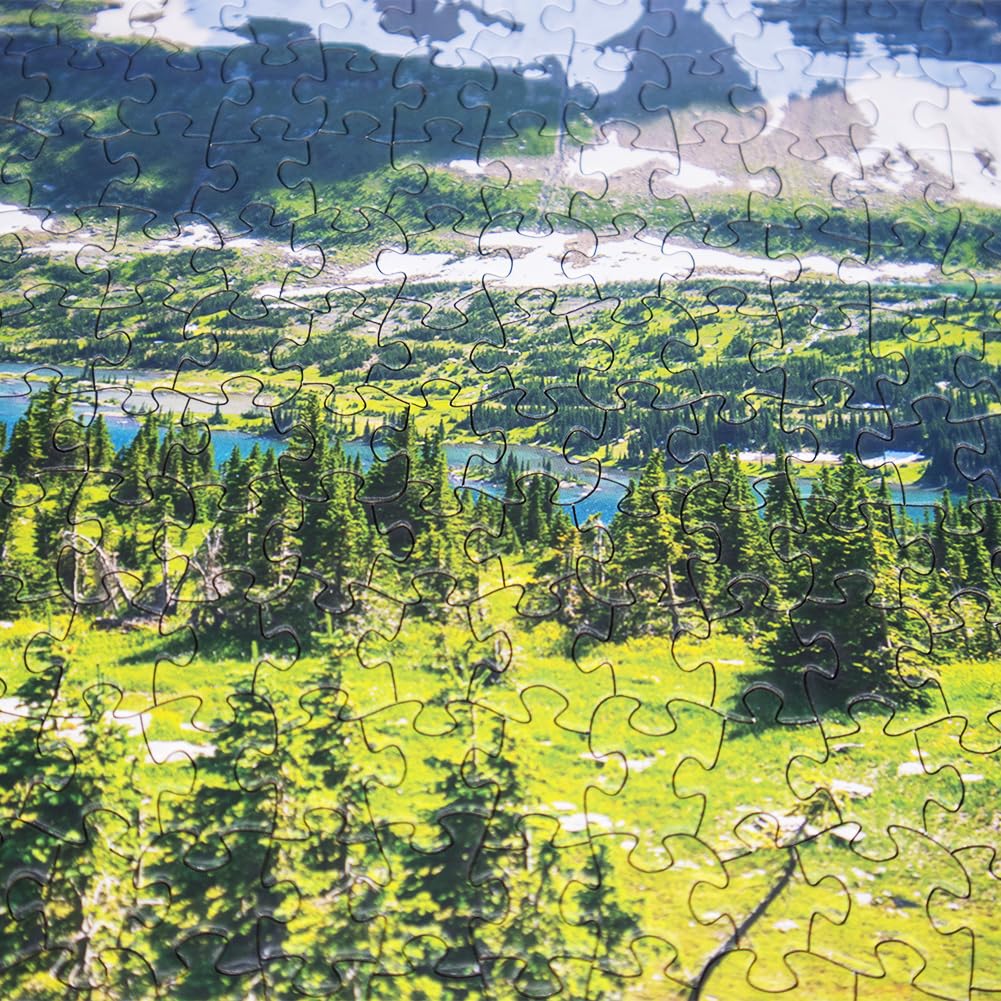 BEDUKE Jigsaw Puzzles for Adults 1000 Pieces Glacier National Park 1000 Piece Puzzle Thick Sturdy Precise Interlocking Age 14+ Family Game BEDUKE