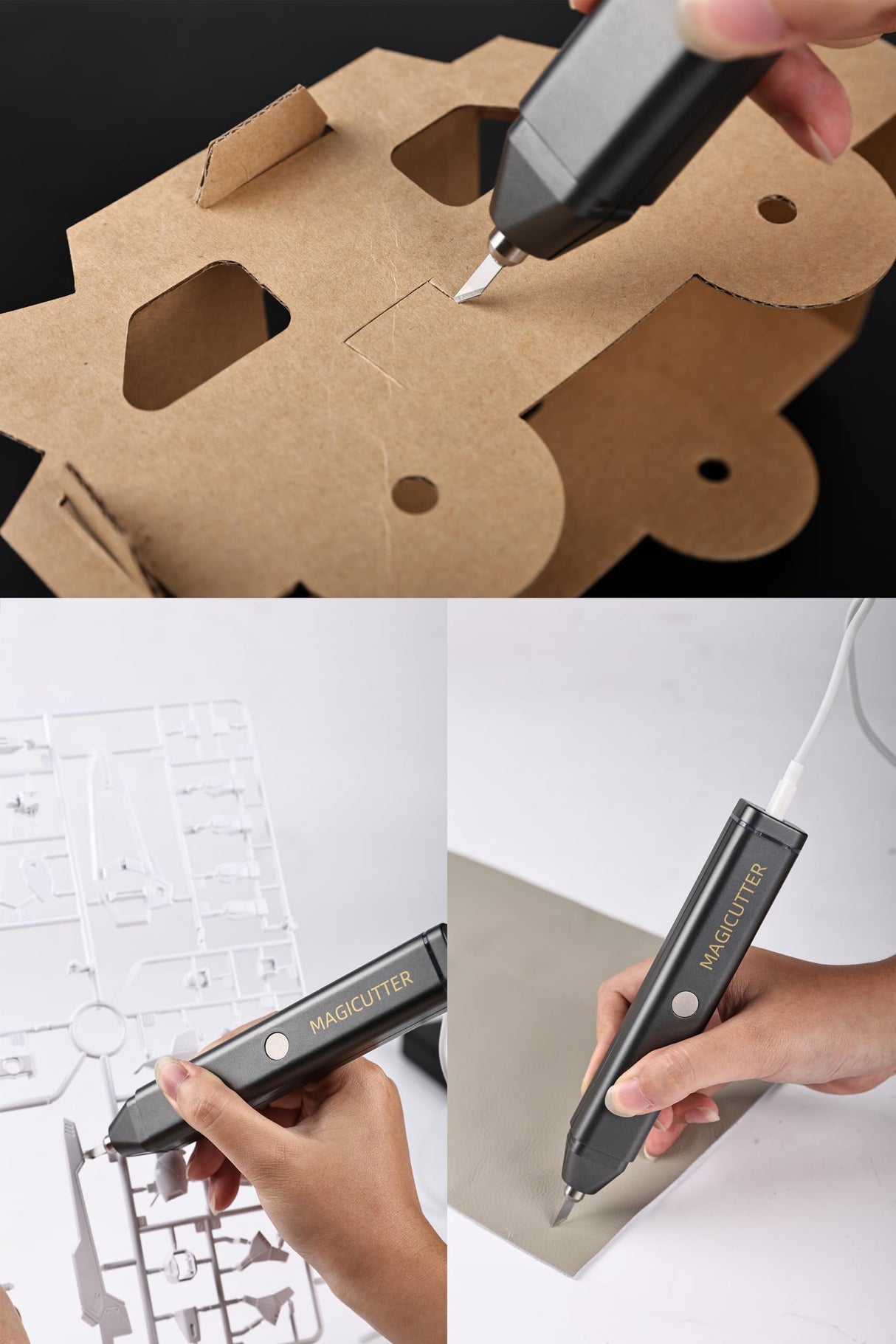 Magicutter Professional Portable Handheld Ultrasonic Knife Cutter for Cutting 3D Printed Models, Acrylic, Wood, Plastic and Fabric, 30 Watts, 40KHz WoodArtSupply