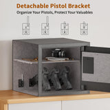 Billconch Smart Gun Safe for Multiple Pistols - Automatic Lock Safe Box with LCD Display/Voice Guide, Quick Access Unlock with Fingerprint/Keypad/Key/App, Biometric Handgun Safe for Money Valuables BILLCONCH