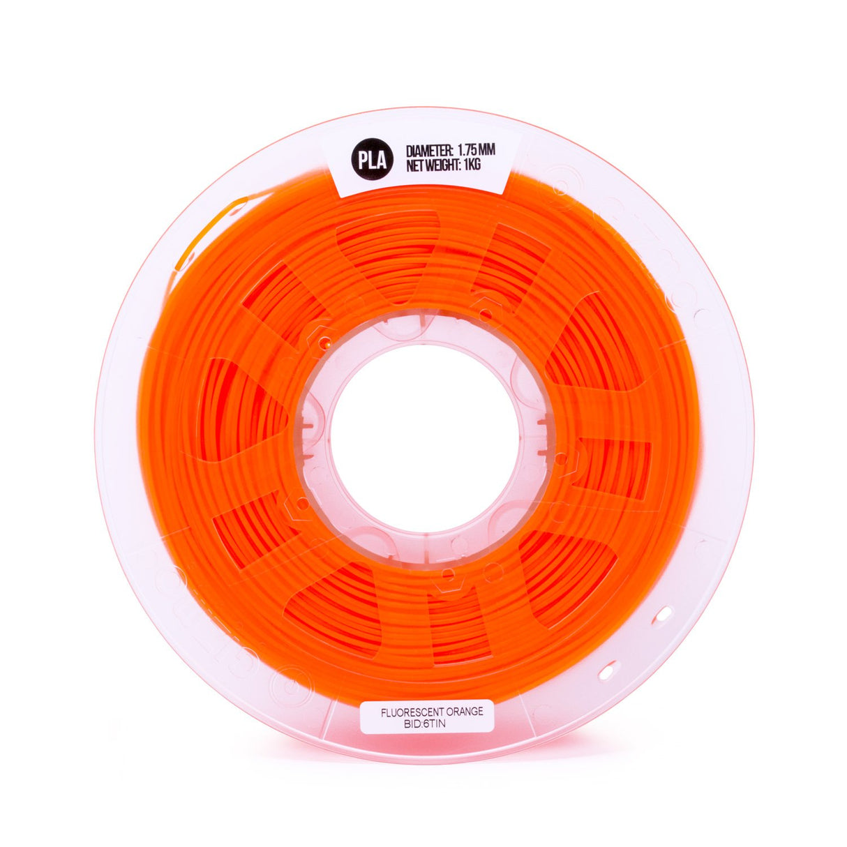 Gizmo Dorks 3mm (2.85mm) PLA Filament 1kg / 2.2lb for 3D Printers, Fluorescent Orange (UV Light) Gizmo Dorks