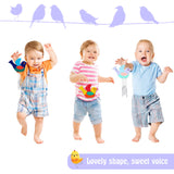 8 Pieces Wood Bird Wind Chime Gift Bird Wind Chime Craft Decorative Spring Summer Wooden Hanging Wind Chime for Indoor Outdoor Home Crafts Graduation Teacher Appreciation Arts Decor Maitys