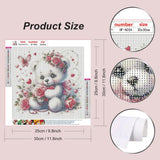 hill froeistung 5D Cartoon Bear Diamond Art Painting Kits for Adults,Pearl,Flower Diamond Art, DIY Full Drill Diamond Art Painting Set for Home Wall Decor Gifts (12X12 inch) hill froeistung