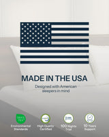 King Size Mattress, 10 Inch Cooling-Gel Memory Foam King Bed Mattress Made in USA, Pressure Relief, Motion Isolation, Breathable Fabric, Mattresses in a Box for Optimal Sleep Quality, CY-10-K Life Balance