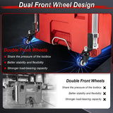 Upgraded 360° Dual Front Wheels, Packout Wheels Compatible with Mil.waukee Packout Rolling Toolboxes, Packout Toolbox Accessories, 200 Lbs Capacity DNShorix