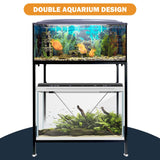 Fish Tank Stand: The Perfect 10 Gallon Metal Aquarium Stand Measuring 22.8" W x 10.6" D x 31.3" H to Fit Your Aquatic Display Needs. tongmo