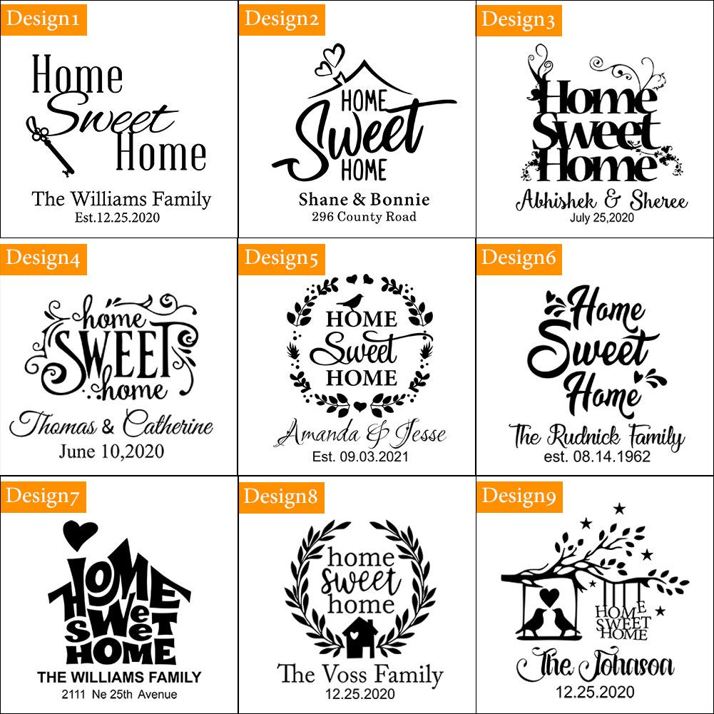 Housewarming Gifts, Personalized Cutting Board for Men, Parents, Couples, Newlyweds, New Home Decor, New Apartment, First Home - Home Sweet Home ZOSUN