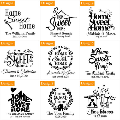Housewarming Gifts, Personalized Cutting Board for Men, Parents, Couples, Newlyweds, New Home Decor, New Apartment, First Home - Home Sweet Home ZOSUN