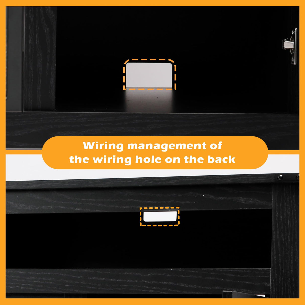 FUNKOCO Fireplace TV Stand for TVs Up to 65”, Farmhouse 59" Barn Door Fireplace Entertainment Center with 2 Storage Cabinets & 2 Opened Shelves for Living Room(Gray) FUNKOCO