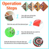 LINFANG 12 Pcs Diamond Painting Bookmark, DIY Corner Book Makers for Book Lovers, Diamond Art Beginners, Small Diamond Art Kits, Paint by Art Crafts Supplies Gift for Women Girls (Butterfly) LINGFANG