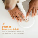 Pearhead Pet Paw Print Photo Frame With Clay Imprint Kit - Wooden Pet Paw Print Frame, DIY Memorial Keepsake for Cats and Dogs, No Mess Clay for Perfect Pawprints, Ideal Home Decor and Gift, Black Pearhead