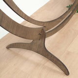 TABLECLOTHSFACTORY 8ft Natural Brown Wood DIY Round Wedding Arch Backdrop Stand, Rustic Photo Backdrop Stand Tableclothsfactory