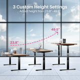 Redlife Electric Standing Desk Frame,Dual Motor Adjustable Height Desk Legs Up to 47.2", Office Desk Base for Rising Desk, Work Desk for Home Office, (Black Frame Only)… Redlifeᅟᅠ