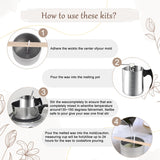 Candle Making Kits for Adults,Beginner,Kids, Soy Wax, Making Supplies Include 5 LB Soy Wax Flakes, 100 Candle Wick, Centering Devices, Melting Pot Wfmolcand