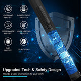 SUPRUS Electric Candle Lighter USB Type C Rechargeable Lighter Steel Shell & Hanging Hook with 360° Flexible Neck (Black) SUPRUS