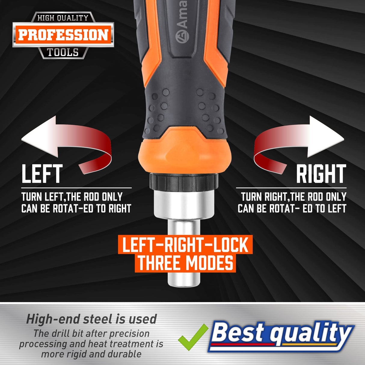 Amartisan 22 IN 1 Ratchet Screwdriver Set, Precision Multi-bit Ratchet Screw Drivers, Slotted/Philips/Pozi/Torx Amartisan