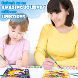 Wings Giant Unicorn Paint by Numbers Kit for Kids and Adults, 3 Pack Framed Canvas Painting Kit with Hooks, Arts and Crafts Unicorn Gift for Girls Birthday, Art Supplies Girls Ages 8-12 Wings Giant