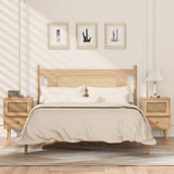 Anbuy 9 Drawer Dresser and Night stand Sets for Bedroom, One Drawer Nightstands Set of 2 & 9 Drawer Dresser Combo 3 Pieces (Natural) Anbuy