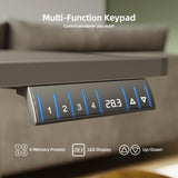 YDN L Shaped Standing Desk, Electric Standing Desk L Shape Adjustable Height Dual Motor, 63 x 55 Inch Corner Standing Desk with Splice Board for Home Office, Large Standing Desk, Black YDN