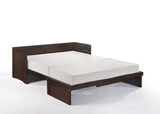NIGHT & DAY Cube Pre-Assembled Cabinet Murphy Bed (Dark Chocolate) Night & Day Furniture