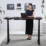 ApexDesk K Series 71" Height Adjustable Standing Desk with Memory Controller, Walnut ApexDesk