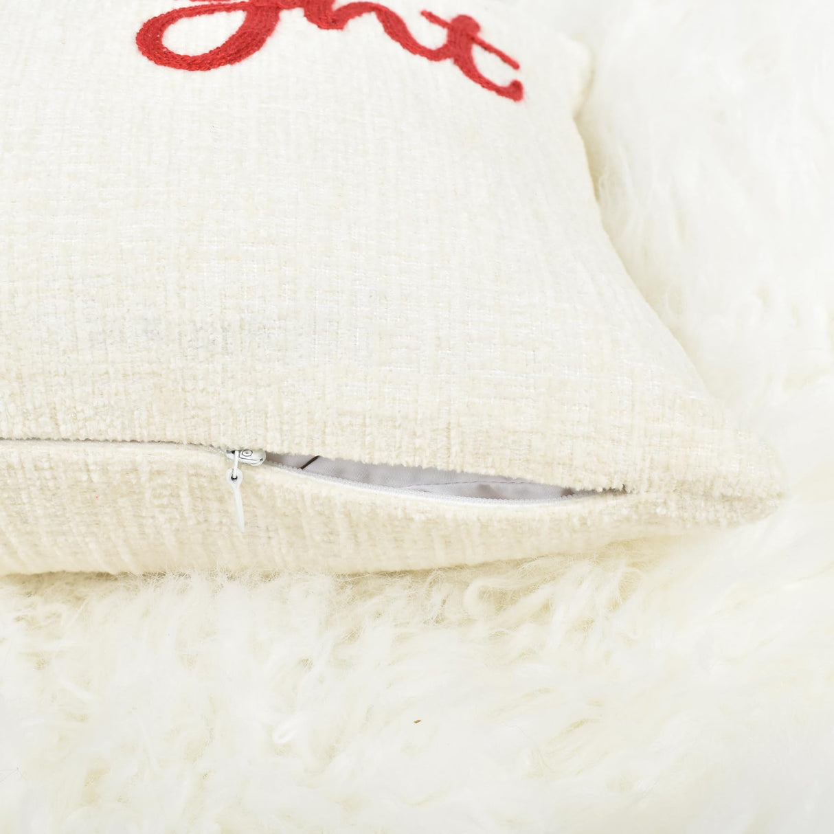 LOOPUINHOM Nice Merry and Bright Christmas Decor Cotton Burlap Decorative Rectangle Throw Lumbar Waist Pillow Case Cushion Cover for Couch Living Room 12X24 inches LOOPUINHOM