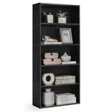 VASAGLE Bookshelf, 23.6 Inches Wide, 5-Tier Open Bookcase with Adjustable Storage Shelves, Floor Standing Unit, Ebony Black ULBC165T56 VASAGLE
