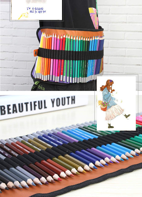 ARZASGO Watercolor Pencils Set, 48 Assorted Colors Artist Colored Pencils for Adults, Premium Art Drawing Pencils with Canvas Travel Wrap ARZASGO