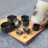 YKSPLUSK Leather Circle Cutter Tool Set, 31 Pieces Circle Punch Tools 1-25mm 30 35 40 45 50 55mm, High Carbon Steel Round Leather Cutting Dies - Hole Punch Tool Kit for DIY Crafts YKSPLUSK