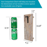 Besuerte Mason Jar Wall Decor Set of 2, Farmhouse Decor Living Room, Hanging Wall Decor with Remote Fairy Light and Rose Eucalyptus Flowers, Country Inspirational Rustic Wall Decor, Rustic Brown Besuerte