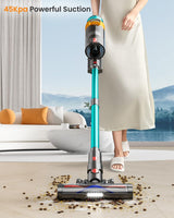 Cordless Vacuum Cleaner, 550W 45KPA 70Mins Vacuum Cleaners for Home, Stick Vacuum with Charging Dock Station, Anti-tangle Wireless Vacuum, Rechargeable Cordless Vacuum for Pet Hair/Carpet/Hard Floor dsorupa