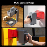 Longer Nano Pro Portable Laser Engraver, 5000mm/s High-Speed 12W Laser Engraver and Cutter, Engraving Precision 0.01 * 0.01mm, DIY Engraver Tool for Wood, Acrylic, Leather, Cloth, Metal, Ceramics Longer